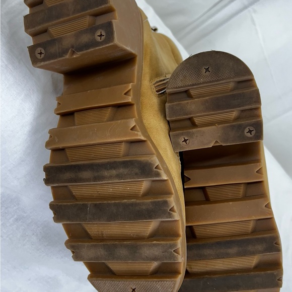 Madden girl womens boots faux  suede brown size 8.5 low heel - Picture 6 of 8